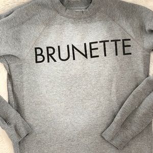 GUC Brunette label crewneck sweater xs